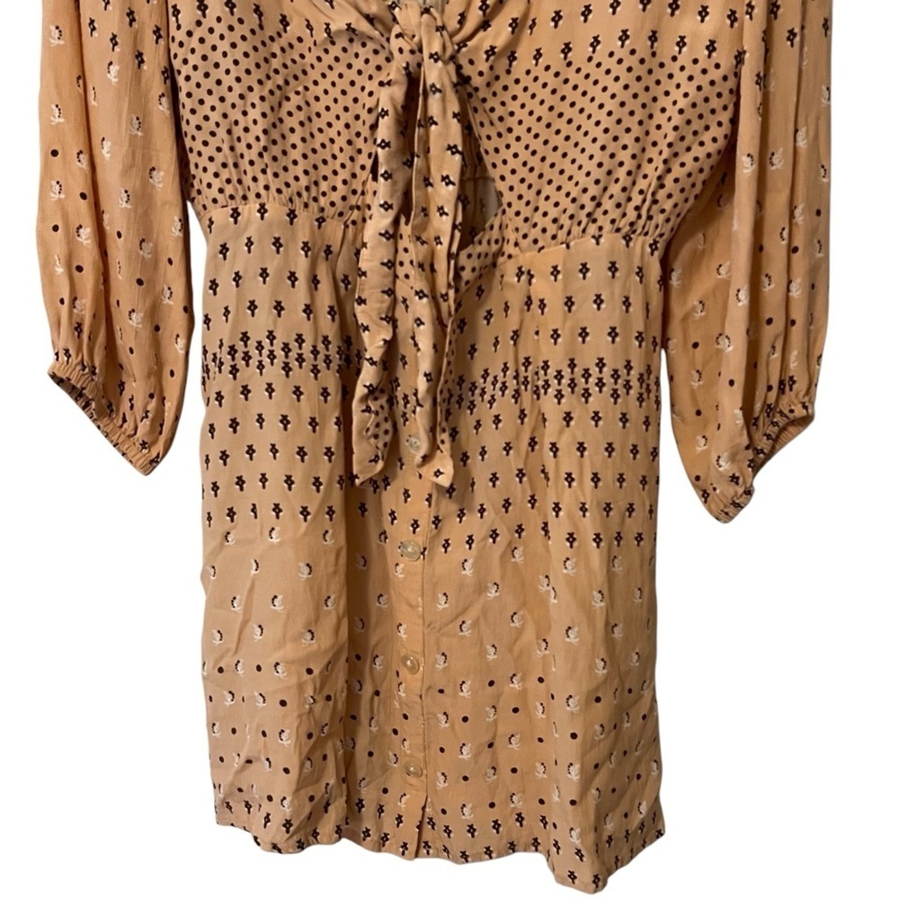 Faithfull the brand Trinidad tunic dress in pink Anthropologie Large mini whimsy - Picture 5 of 16